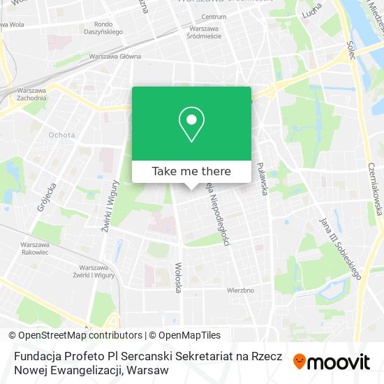 Fundacja Profeto Pl Sercanski Sekretariat na Rzecz Nowej Ewangelizacji map