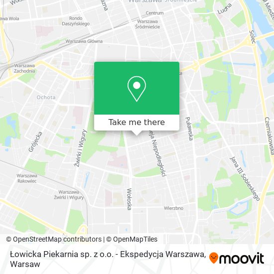 Łowicka Piekarnia sp. z o.o. - Ekspedycja Warszawa map