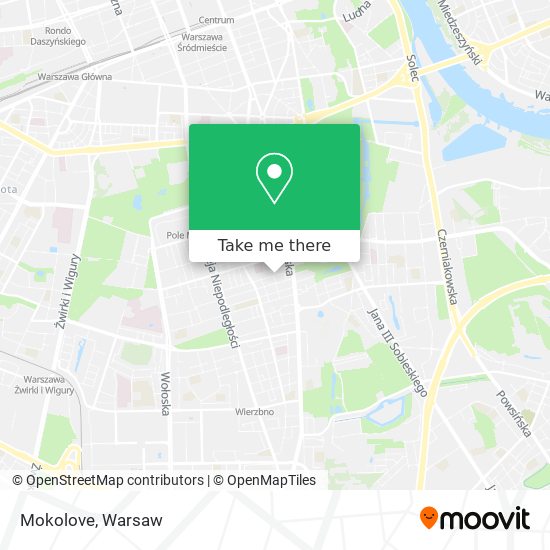 Mokolove map