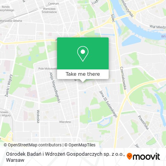 Ośrodek Badań i Wdrożeń Gospodarczych sp. z o.o. map