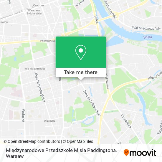 Międzynarodowe Przedszkole Misia Paddingtona map