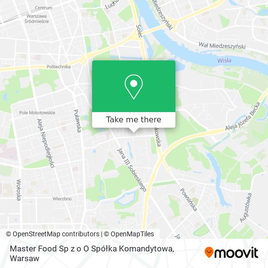 Карта Master Food Sp z o O Spółka Komandytowa