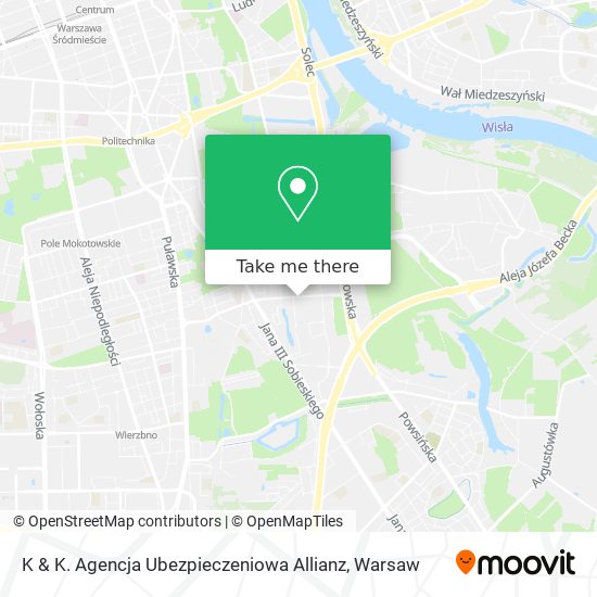 K & K. Agencja Ubezpieczeniowa Allianz map