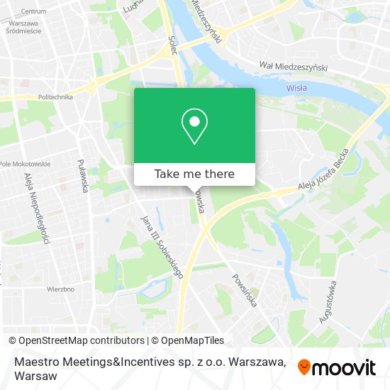 Maestro Meetings&Incentives sp. z o.o. Warszawa map