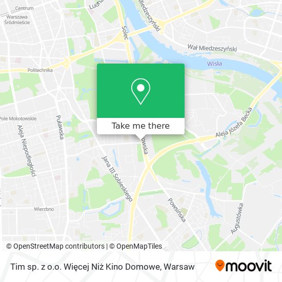 Tim sp. z o.o. Więcej Niż Kino Domowe map