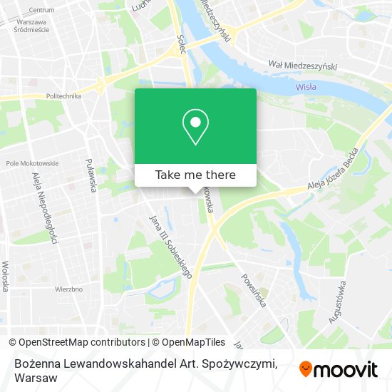 Bożenna Lewandowskahandel Art. Spożywczymi map