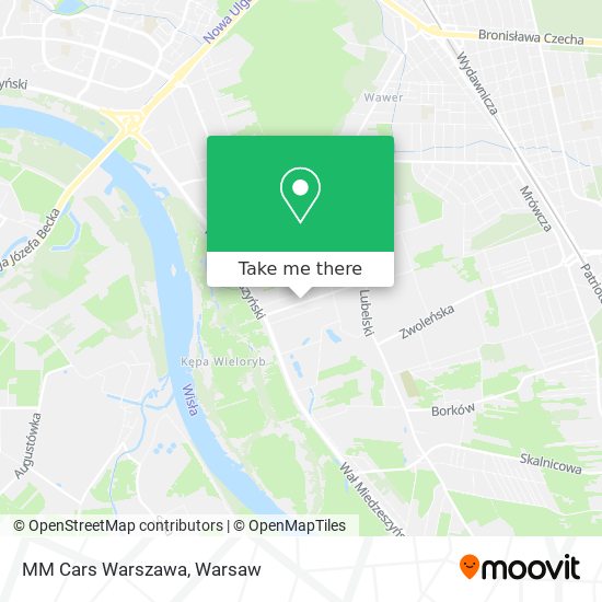 MM Cars Warszawa map