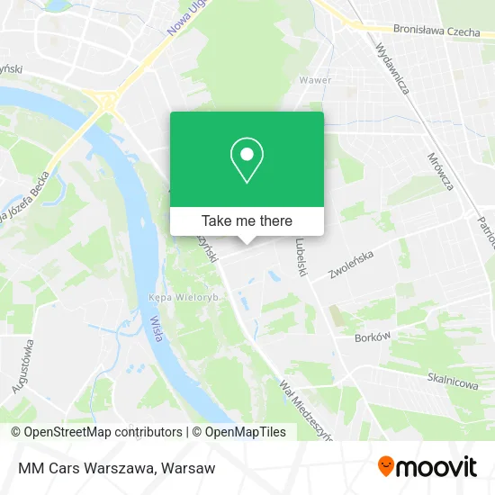 MM Cars Warszawa map