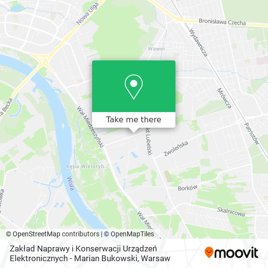 Zakład Naprawy i Konserwacji Urządzeń Elektronicznych - Marian Bukowski map