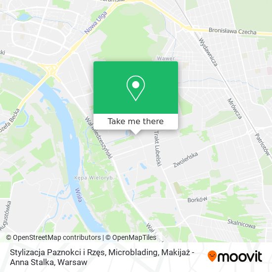 Stylizacja Paznokci i Rzęs, Microblading, Makijaż - Anna Stalka map