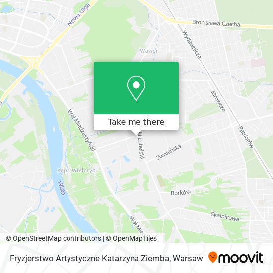 Карта Fryzjerstwo Artystyczne Katarzyna Ziemba