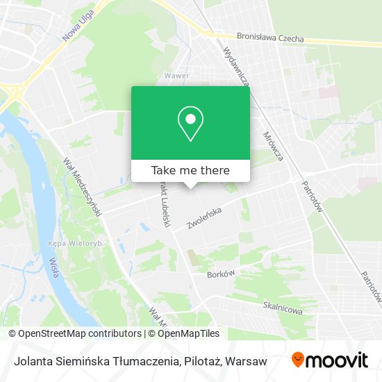 Jolanta Siemińska Tłumaczenia, Pilotaż map