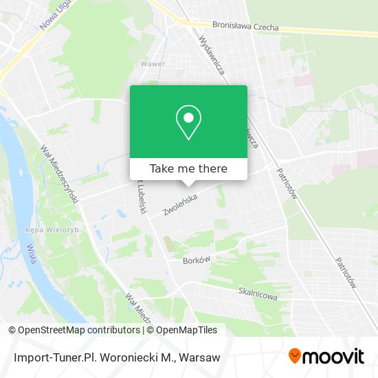 Import-Tuner.Pl. Woroniecki M. map