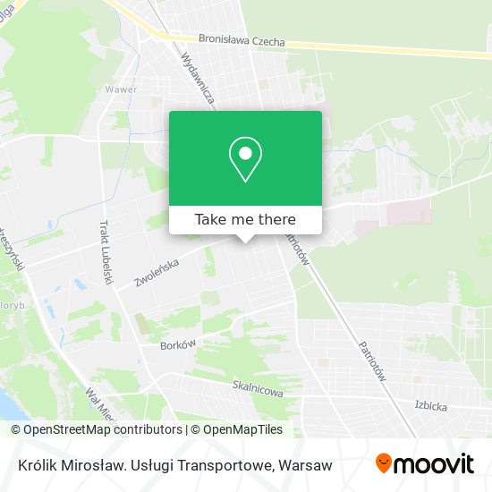 Królik Mirosław. Usługi Transportowe map