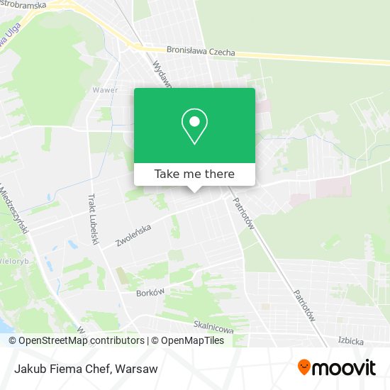 Jakub Fiema Chef map