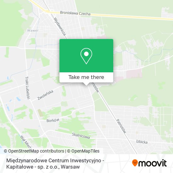 Międzynarodowe Centrum Inwestycyjno - Kapitałowe - sp. z o.o. map