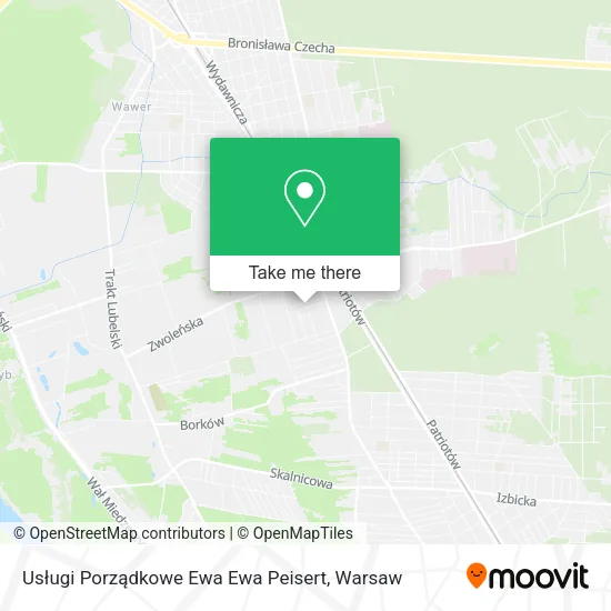 Usługi Porządkowe Ewa Ewa Peisert map