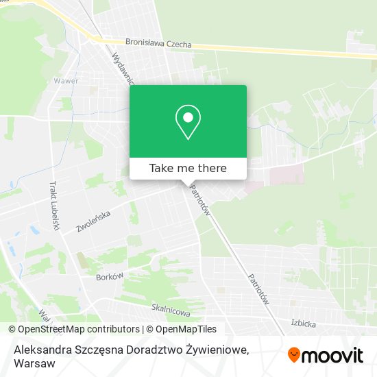 Aleksandra Szczęsna Doradztwo Żywieniowe map