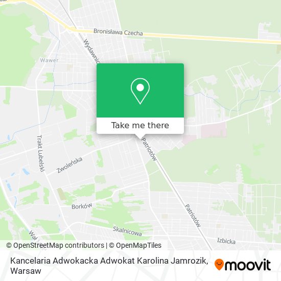 Kancelaria Adwokacka Adwokat Karolina Jamrozik map