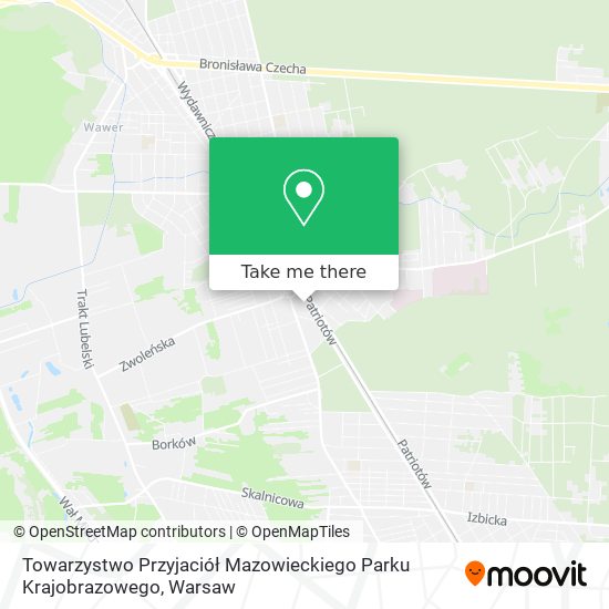 Towarzystwo Przyjaciół Mazowieckiego Parku Krajobrazowego map