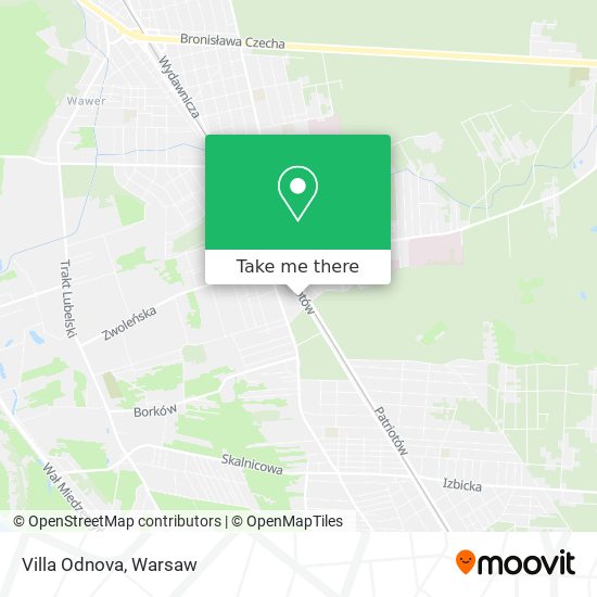 Villa Odnova map