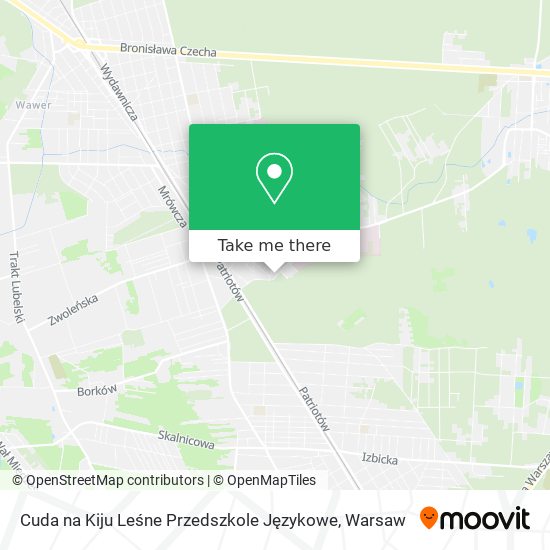 Cuda na Kiju Leśne Przedszkole Językowe map