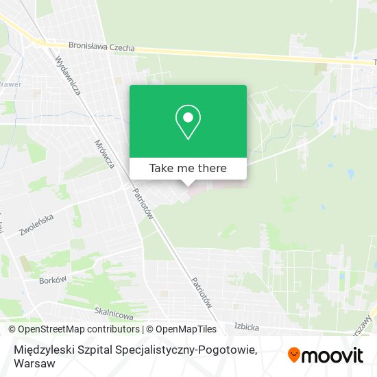 Międzyleski Szpital Specjalistyczny-Pogotowie map