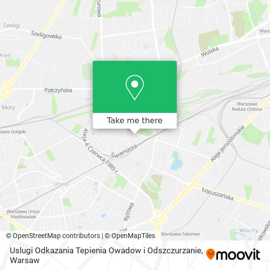 Uslugi Odkazania Tepienia Owadow i Odszczurzanie map