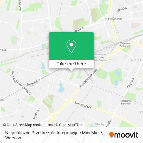 Niepubliczne Przedszkole Integracyjne Mini Misie map