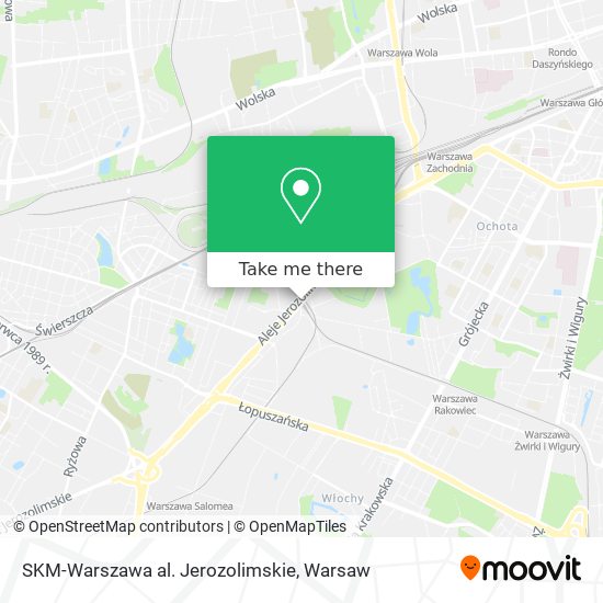 SKM-Warszawa al. Jerozolimskie map