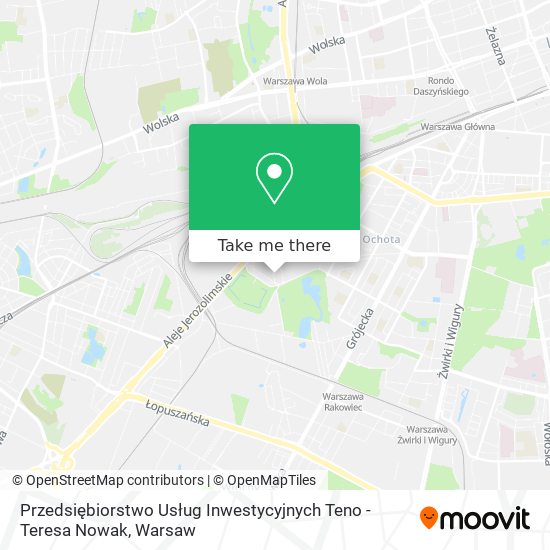 Przedsiębiorstwo Usług Inwestycyjnych Teno - Teresa Nowak map