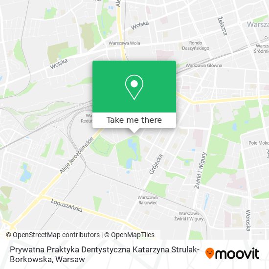 Карта Prywatna Praktyka Dentystyczna Katarzyna Strulak-Borkowska