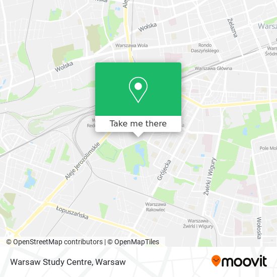 Warsaw Study Centre map