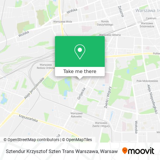 Sztendur Krzysztof Szten Trans Warszawa map