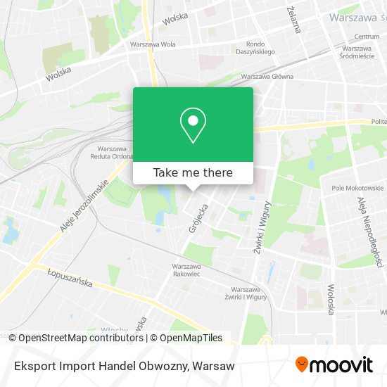 Eksport Import Handel Obwozny map