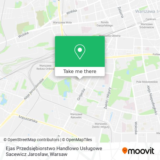 Ejas Przedsiębiorstwo Handlowo Usługowe Sacewicz Jarosław map