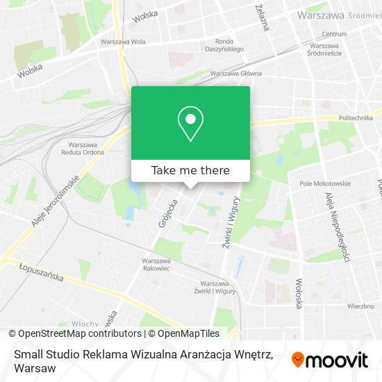 Small Studio Reklama Wizualna Aranżacja Wnętrz map