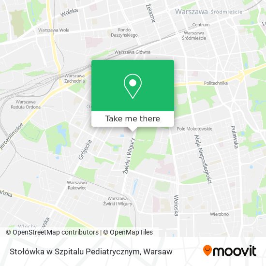 Stołówka w Szpitalu Pediatrycznym map