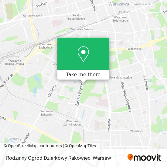 Rodzinny Ogród Działkowy Rakowiec map