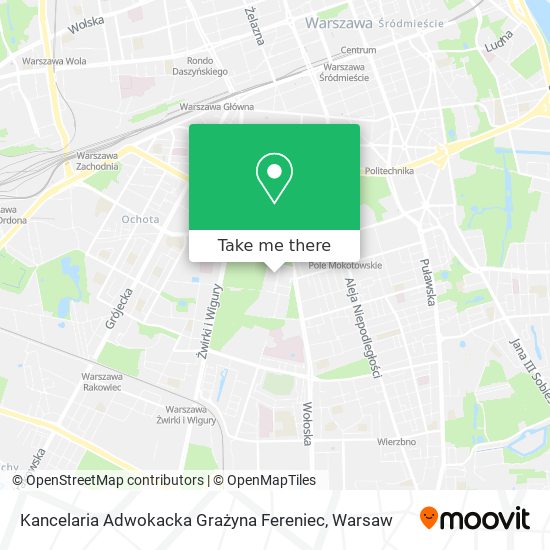 Kancelaria Adwokacka Grażyna Fereniec map