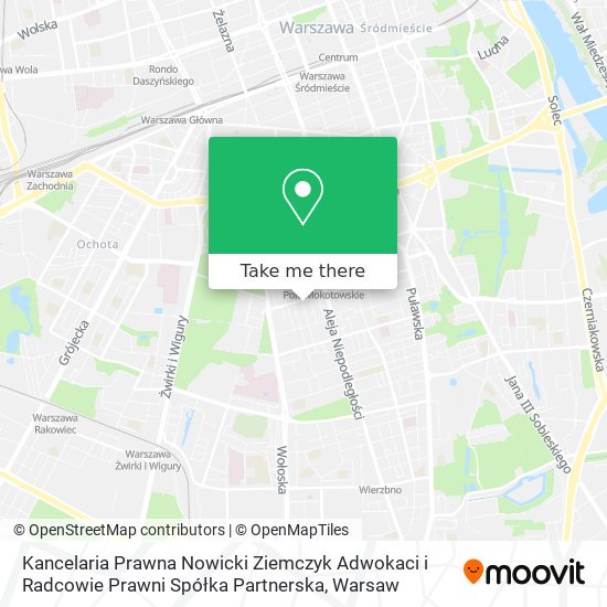 Kancelaria Prawna Nowicki Ziemczyk Adwokaci i Radcowie Prawni Spółka Partnerska map