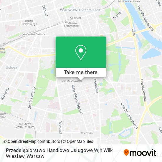 Przedsiębiorstwo Handlowo Usługowe Wjh Wilk Wiesław map