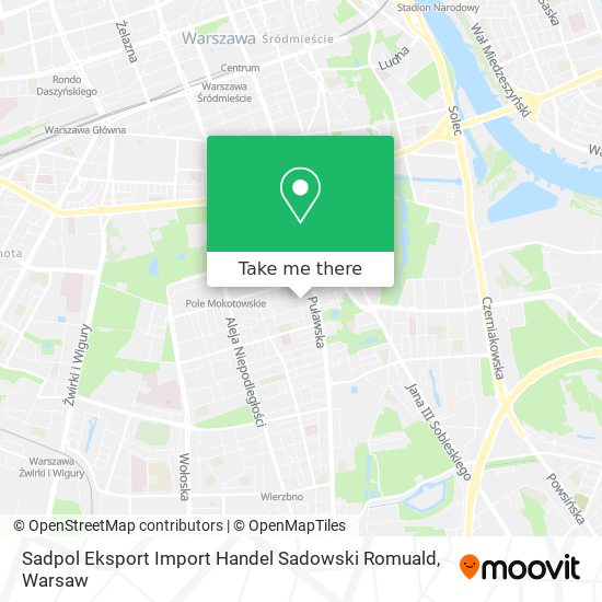 Sadpol Eksport Import Handel Sadowski Romuald map