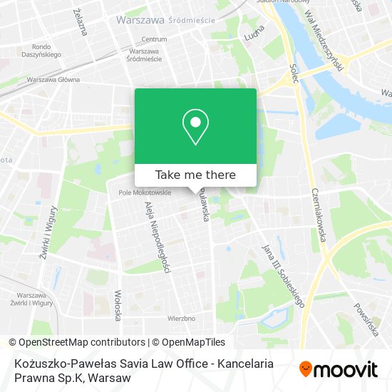 Kożuszko-Pawełas Savia Law Office - Kancelaria Prawna Sp.K map