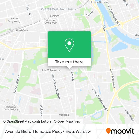 Avenida Biuro Tłumacze Piecyk Ewa map