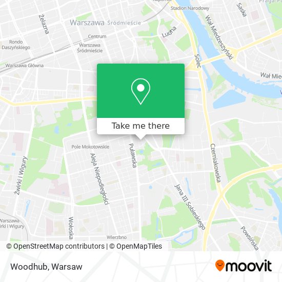 Woodhub map