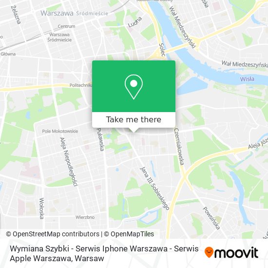 Wymiana Szybki - Serwis Iphone Warszawa - Serwis Apple Warszawa map