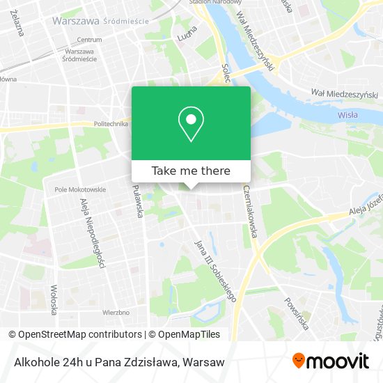 Alkohole 24h u Pana Zdzisława map