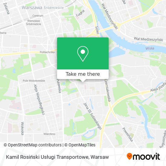 Kamil Rosiński Usługi Transportowe map