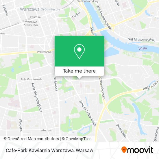 Карта Cafe-Park Kawiarnia Warszawa